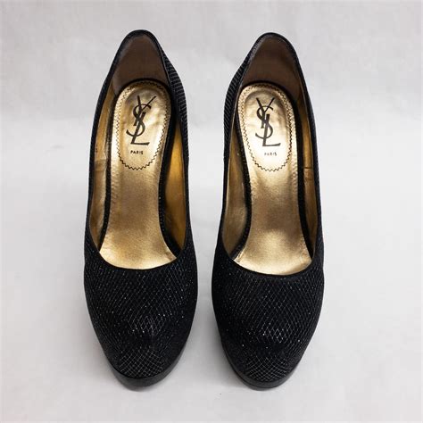 Yves Saint Laurent Tribtoo platform pumps. 